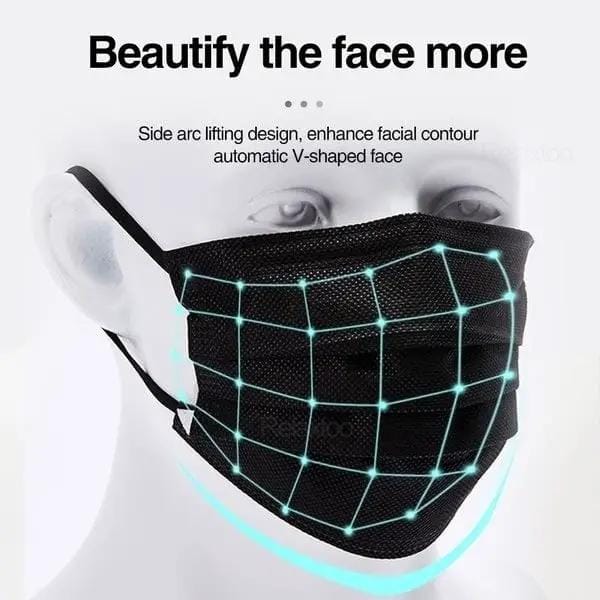 Black Masks 150pcs by BroDeals