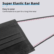 Black Masks 150pcs by BroDeals