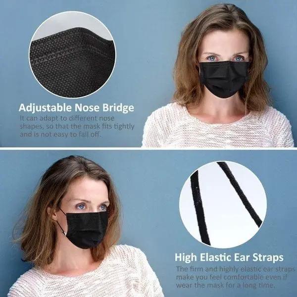 Black Masks 150pcs by BroDeals