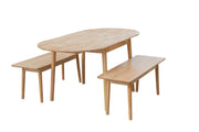 BroDeals Kitchen & Dining Furniture Sets Orlando Drop Leaf Dining Table with Two Bench Orlando Drop Leaf Dining Table with Two Bench