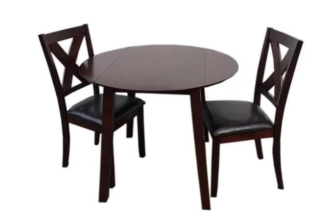 BroDeals Kitchen & Dining Room Chairs Hammis Dining Set 3Pcs Hammis Dining Set 3Pcs