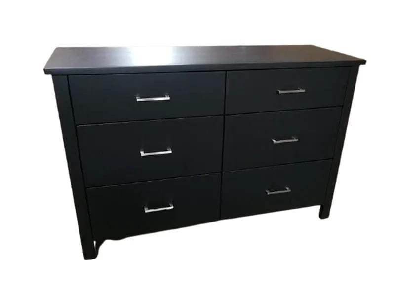 Tina 6 Drawer Lowboy Black by BroDeals