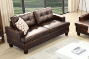 BroDeals 2 Seater Sofa Knollwood 2 Seater Faux Leather Sofa - Brown Knollwood 2 Seater Faux Leather Sofa - Brown