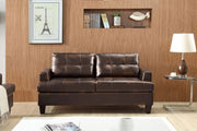BroDeals 2 Seater Sofa Knollwood 3+2 Seater Faux Leather Sofa - Brown Knollwood 3+2 Seater Faux Leather Sofa - Brown
