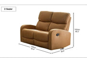 BroDeals 2 Seater Sofa Ruth Manual Recliner 2 Seater Sofa Ruth Manual Recliner 2 Seater Sofa
