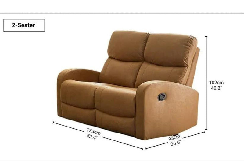 BroDeals 2 Seater Sofa Ruth Manual Recliner 2 Seater Sofa Ruth Manual Recliner 2 Seater Sofa