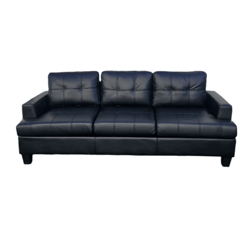 BroDeals 3 seater Sofa Knollwood 3+2 Seater Faux Leather Sofa - Black Knollwood 3+2 Seater Faux Leather Sofa - Black