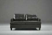BroDeals 2 Seater Sofa Knollwood 2 Seater Faux Leather Sofa - Black Knollwood 2 Seater Faux Leather Sofa - Black