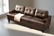 BroDeals 3 seater Sofa Knollwood 3 Seater Faux Leather Sofa - Brown Knollwood 3 Seater Faux Leather Sofa - Brown