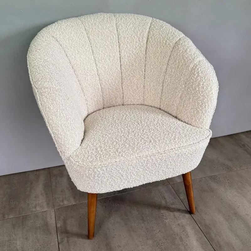 BroDeals Arm chair Gemma Boucle Casual Armchair - Wheat Gemma Boucle Casual Armchair - Wheat