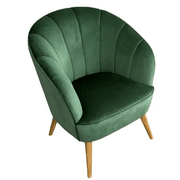 BroDeals Arm Chairs, Recliners & Sleeper Chairs Gemma Velvet Armchair - Green Gemma Velvet Armchair - Green