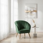 BroDeals Arm Chairs, Recliners & Sleeper Chairs Gemma Velvet Armchair - Green Gemma Velvet Armchair - Green