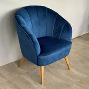 BroDeals Arm Chairs, Recliners & Sleeper Chairs Gemma Velvet Armchair - Navy Gemma Velvet Armchair - Navy