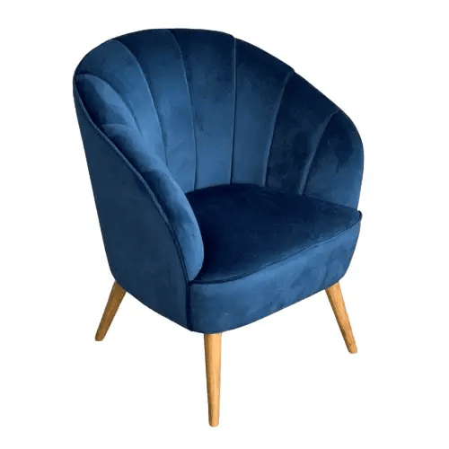 BroDeals Arm Chairs, Recliners & Sleeper Chairs Gemma Velvet Armchair - Navy Gemma Velvet Armchair - Navy