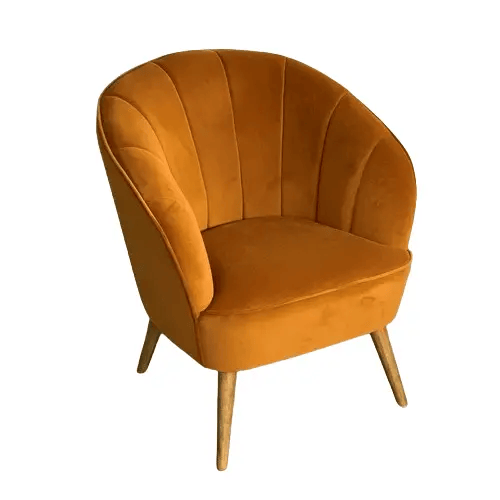 BroDeals Arm Chairs, Recliners & Sleeper Chairs Gemma Velvet Armchair - Tan Gemma Velvet Armchair - Tan
