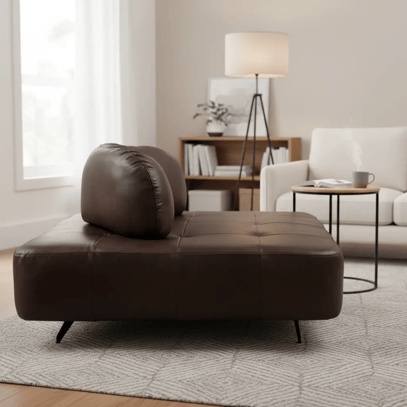 Georgio XL Leather Chair Cuba Brown by BroDeals