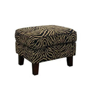 BroDeals Arm Chairs, Recliners & Sleeper Chairs Occasional Arm Chair with Ottoman - Zebra Print Occasional Arm Chair with Ottoman - Zebra Print