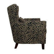 BroDeals Arm Chairs, Recliners & Sleeper Chairs Occasional Arm Chair with Ottoman - Zebra Print Occasional Arm Chair with Ottoman - Zebra Print