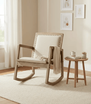 Rocking Armchair - Oak/Linen by BroDeals