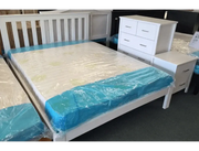 Classic King Single Bed White by BroDeals