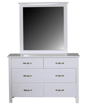 Patty 6 Drawer Dressing Table with Mirror by BroDeals