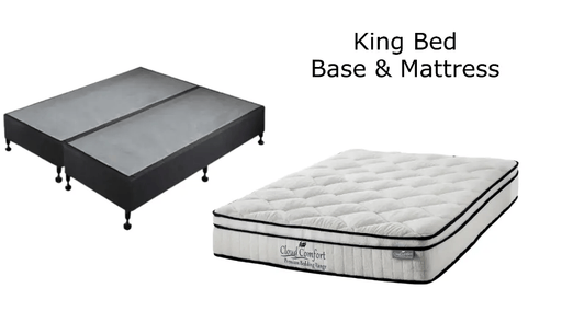 BroDeals bedroom set King Bed | Base & Mattress King Bed | Base & Mattress