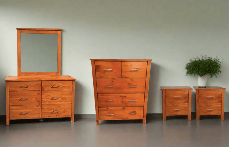 BroDeals bedroom set Tina Honey Bedroom Suite - Set of 4 Tina Honey Bedroom Suite - Set of 4