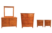 BroDeals Bedroom Suite Tina bedroom Suite Honey - Set of 6 Tina bedroom Suite Honey - Set of 6