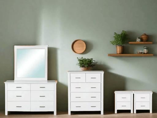 BroDeals bedroom set Tina White Bedroom Suite - Set of 4 Tina White Bedroom Suite - Set of 4