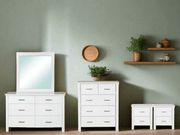 BroDeals Bedroom Suite Tina bedroom Suite White - Set of 6 Tina bedroom Suite White - Set of 6