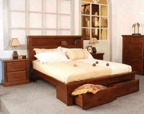 BroDeals Bedroom Suite Marina 4Pcs Bedroom Suite with Storage Drawers - King Marina 4Pcs Bedroom Suite with Storage Drawers - King