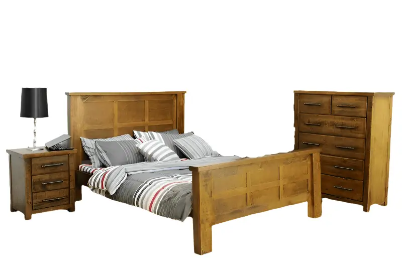 Woodgate Bedroom Suite 4Pcs - King by BroDeals