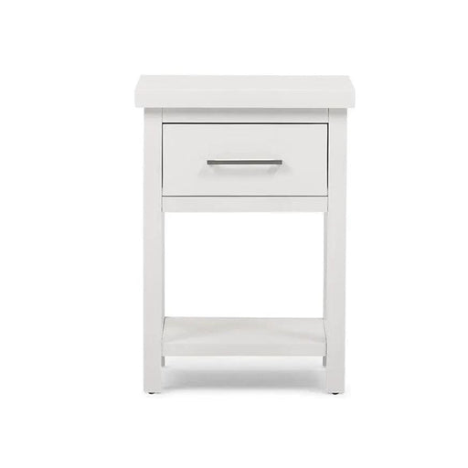 BroDeals Bedside Table Helen Bedside Table White Helen Bedside Table White