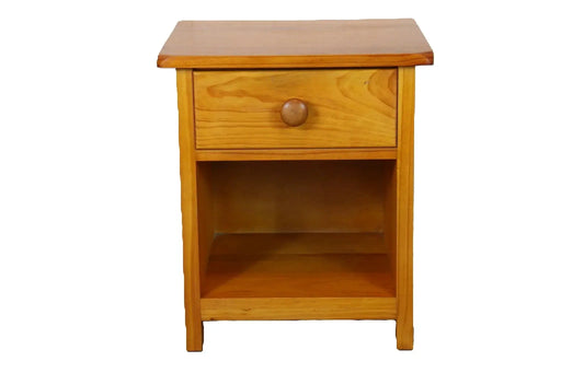 BroDeals Bedside Table NZ Pine Bedside Table - Natural NZ Pine Bedside Table - Natural