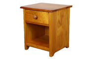 BroDeals Bedside Table NZ Pine Bedside Table - Natural NZ Pine Bedside Table - Natural