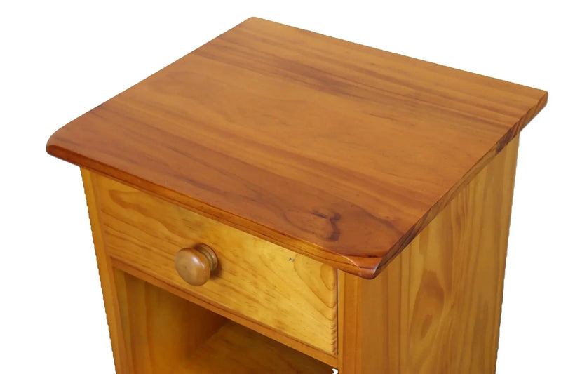 BroDeals Bedside Table NZ Pine Bedside Table - Natural NZ Pine Bedside Table - Natural