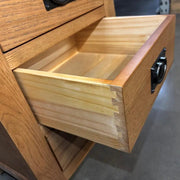 Oak 3 Drawer Bedside Table by BroDeals