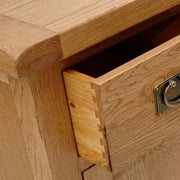 Oak 3 Drawer Bedside Table by BroDeals