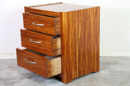 BroDeals Bedside Table Wanaka Rimu Bedside Cabinet - 3 Drawers Wanaka Rimu Bedside Cabinet - 3 Drawers