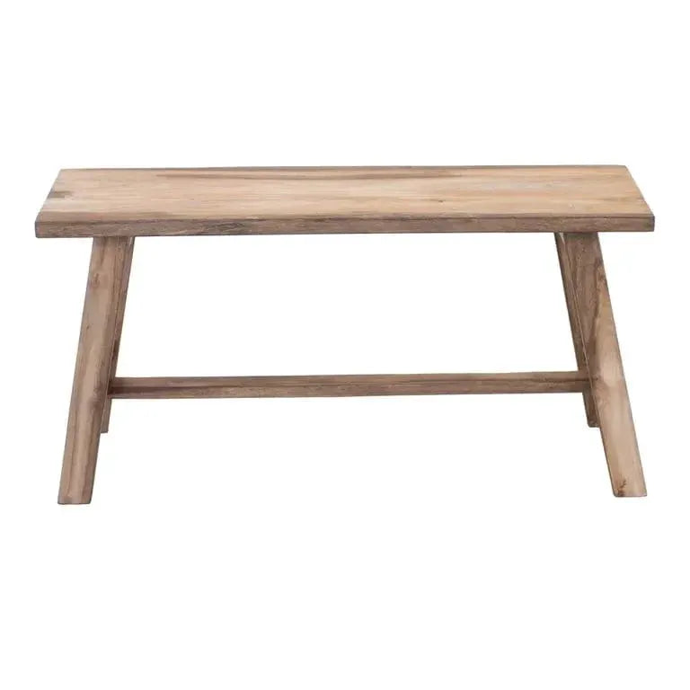 Rustico Reclaimed Teak Bench Medium - Natural by BroDeals