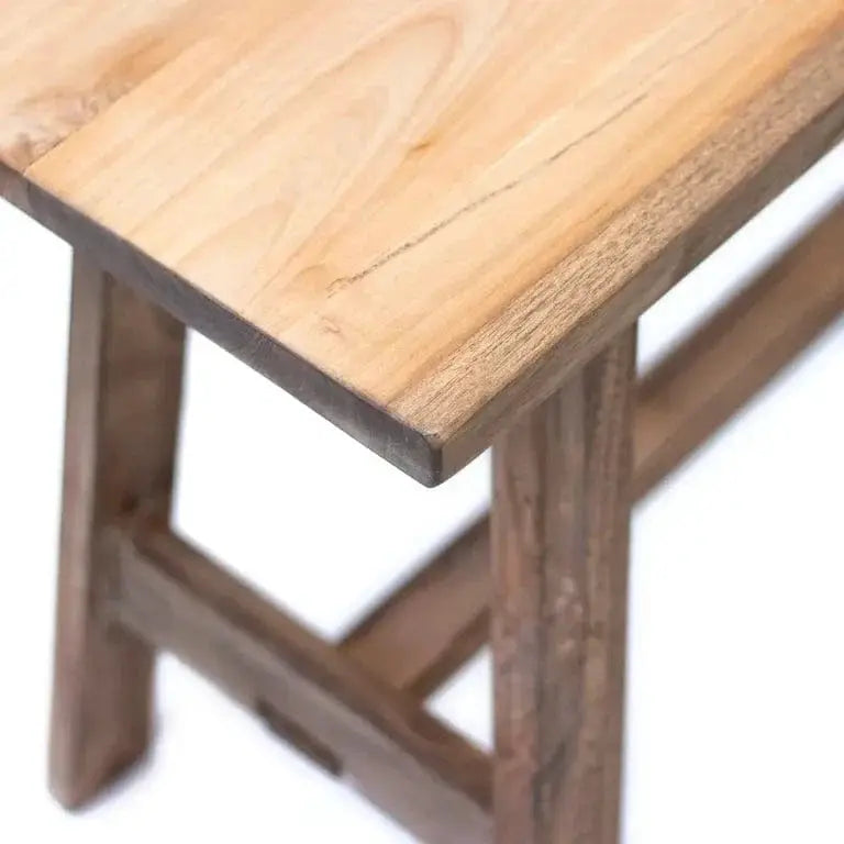 Rustico Reclaimed Teak Bench Medium - Natural by BroDeals