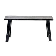 Rustico Reclaimed Teak Bench Medium - Black by BroDeals
