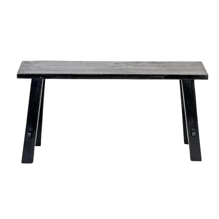 Rustico Reclaimed Teak Bench Medium - Black by BroDeals