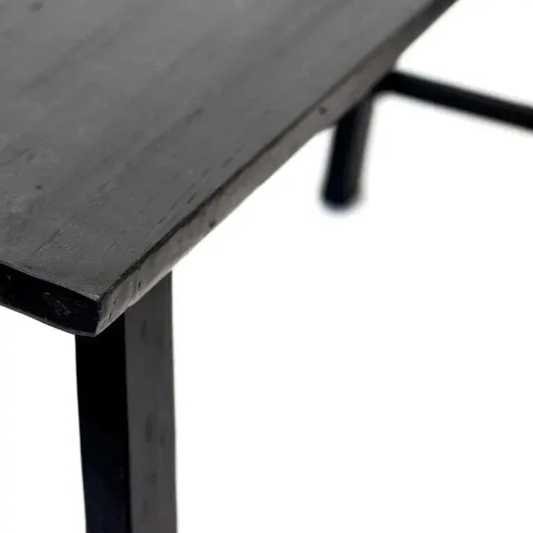 Rustico Reclaimed Teak Bench Medium - Black by BroDeals