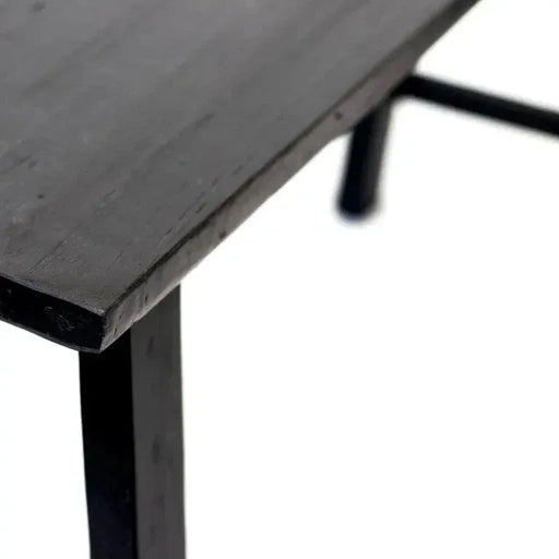 BroDeals Benches Rustico Reclaimed Teak Bench Medium - Black Rustico Reclaimed Teak Bench Medium - Black