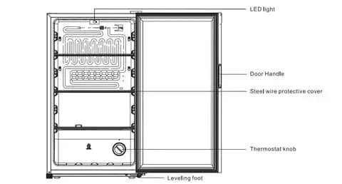 Midea 115 Cans Beverage Cooler MDRW146WCA22AP by BroDeals