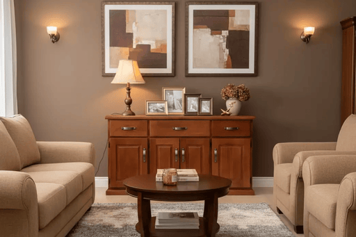 BroDeals Buffet Table Felton 4 Door 3 Drawer Buffet Table Felton 4 Door 3 Drawer Buffet Table