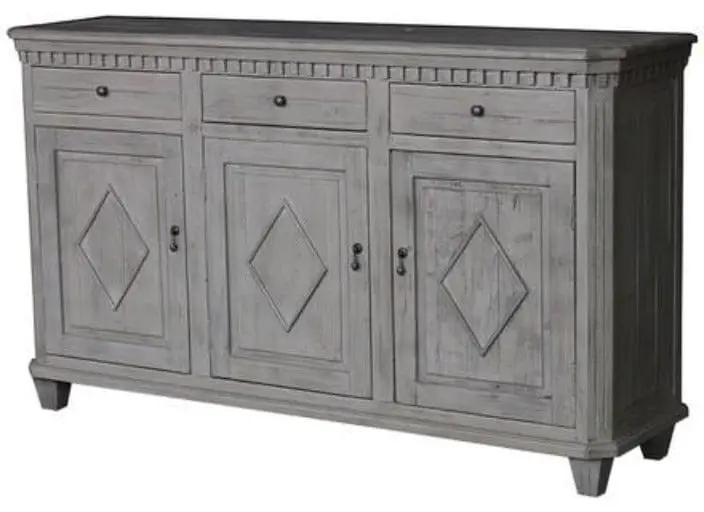 Old Pine Sideboard - Distressed Grey by BroDeals