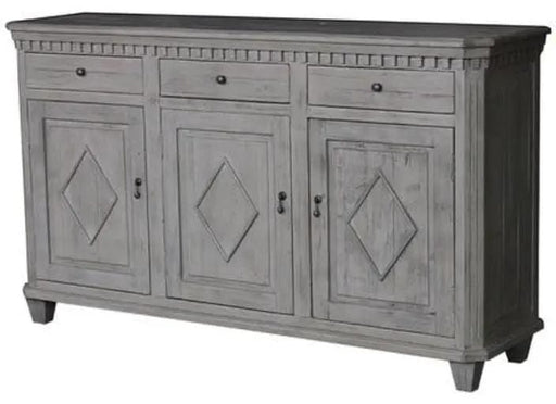 BroDeals Buffets & Sideboards Old Pine Sideboard - Distressed Grey Old Pine Sideboard - Distressed Grey