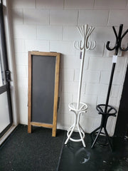 BroDeals Cafe Teak Double Sided Black Board Teak Double Sided Black Board